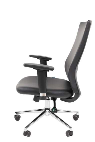 Офисное кресло Chairman 500LUX Россия экокожа черный БП