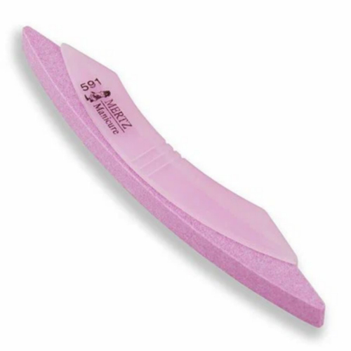 Mertz Пилка для ногтей А591 керамическая розовая изогнутая