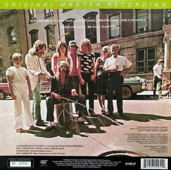 Foghat – Fool For The City - MFSL - LP