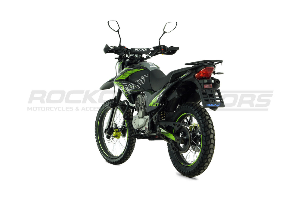 Мотоцикл эндуро ROCKOT XR250 (черный/зеленый)