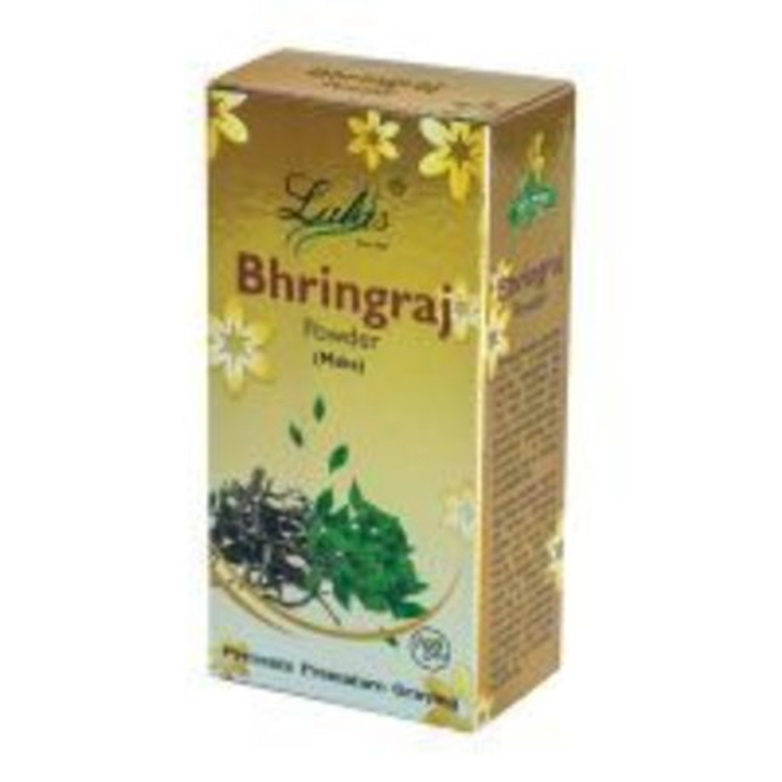Маска-убтан для волос Бринграндж Лалас, контроль выпадения и преждевременного поседения волос (Lalas Bhringraj Powder (Maka)), 100 гр.