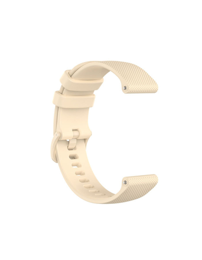 Ремешок 22 мм для Garmin Vivoactive 4, Venu 2 силиконовый быстросъемный (Кремовый)