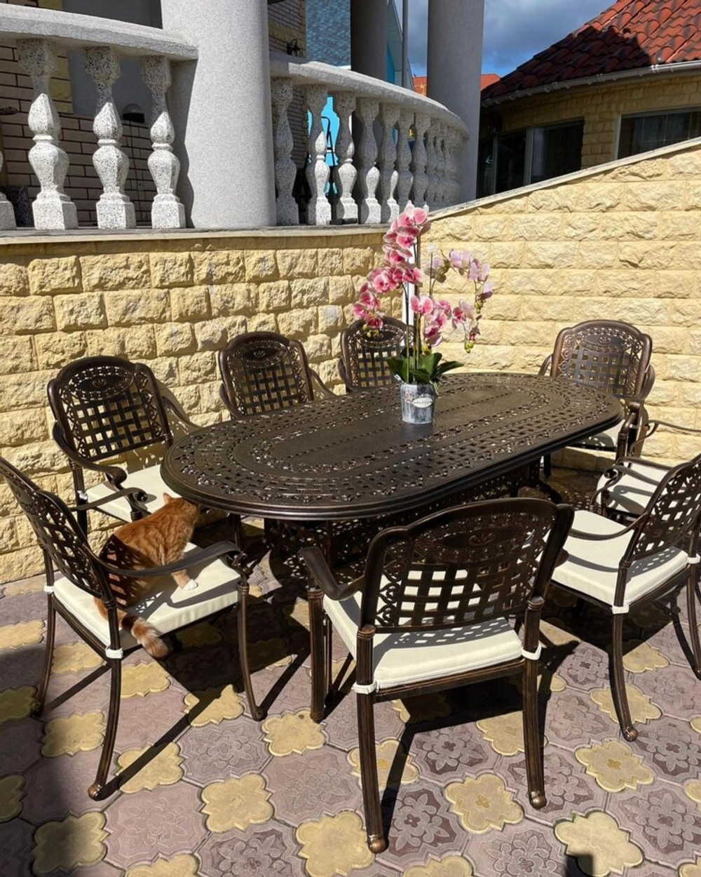 Металлическая мебель из литого алюминия Gera 8