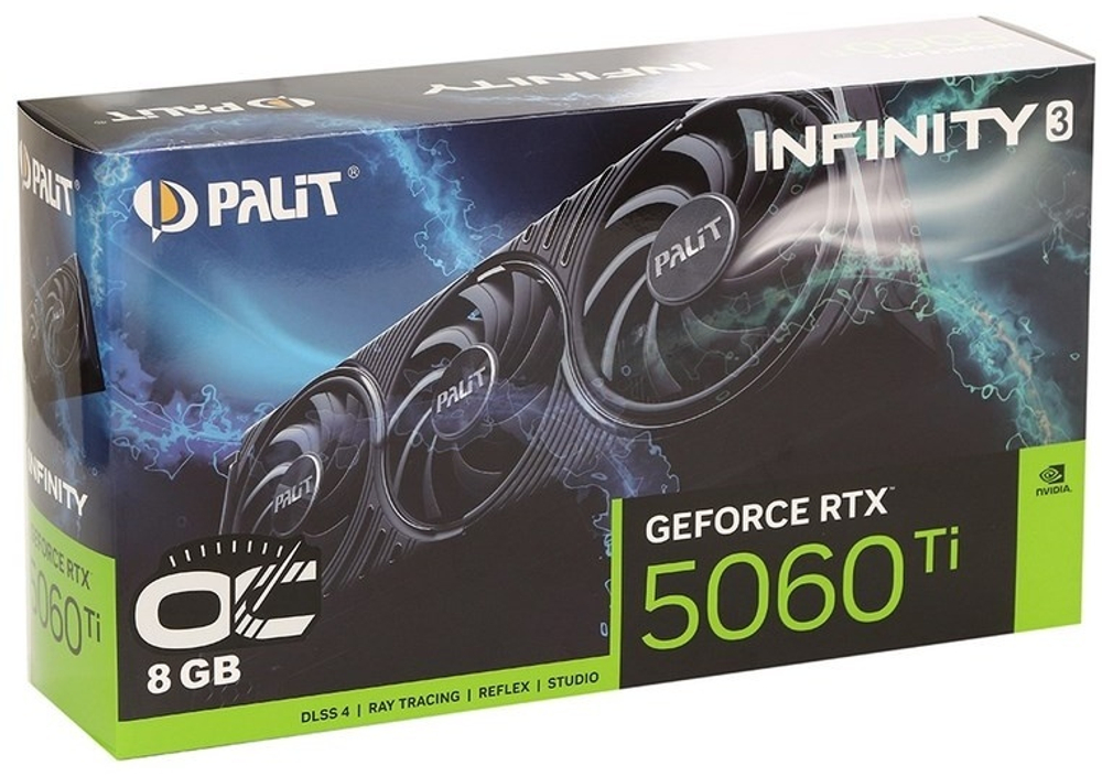 Видеокарта Palit RTX 5060 Ti Infinity 3 OC (NE7506TS19P1-GB2062S) 8 Гб