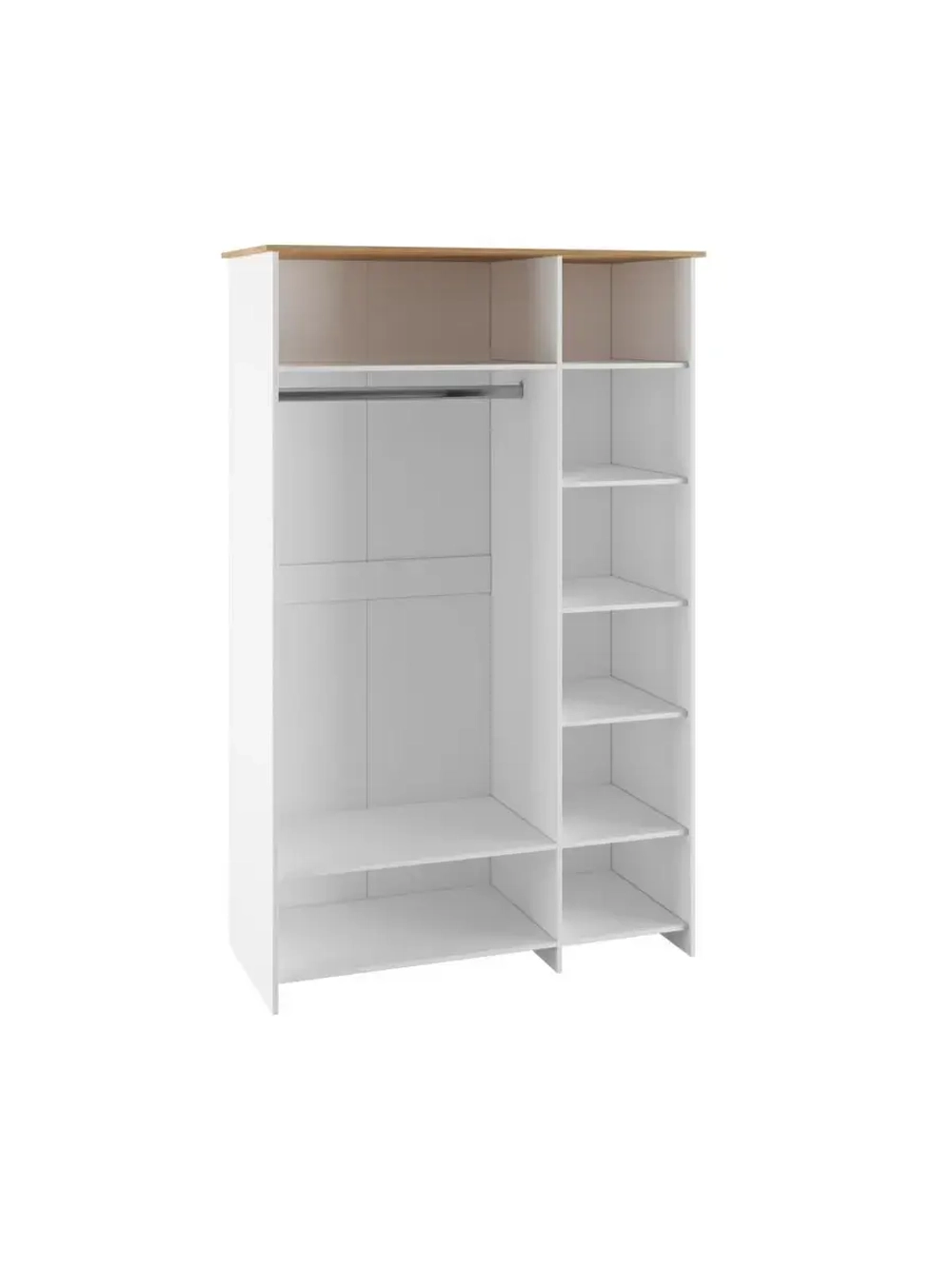 Шкаф для одежды распашной Белый 139;4х52;3х210 см