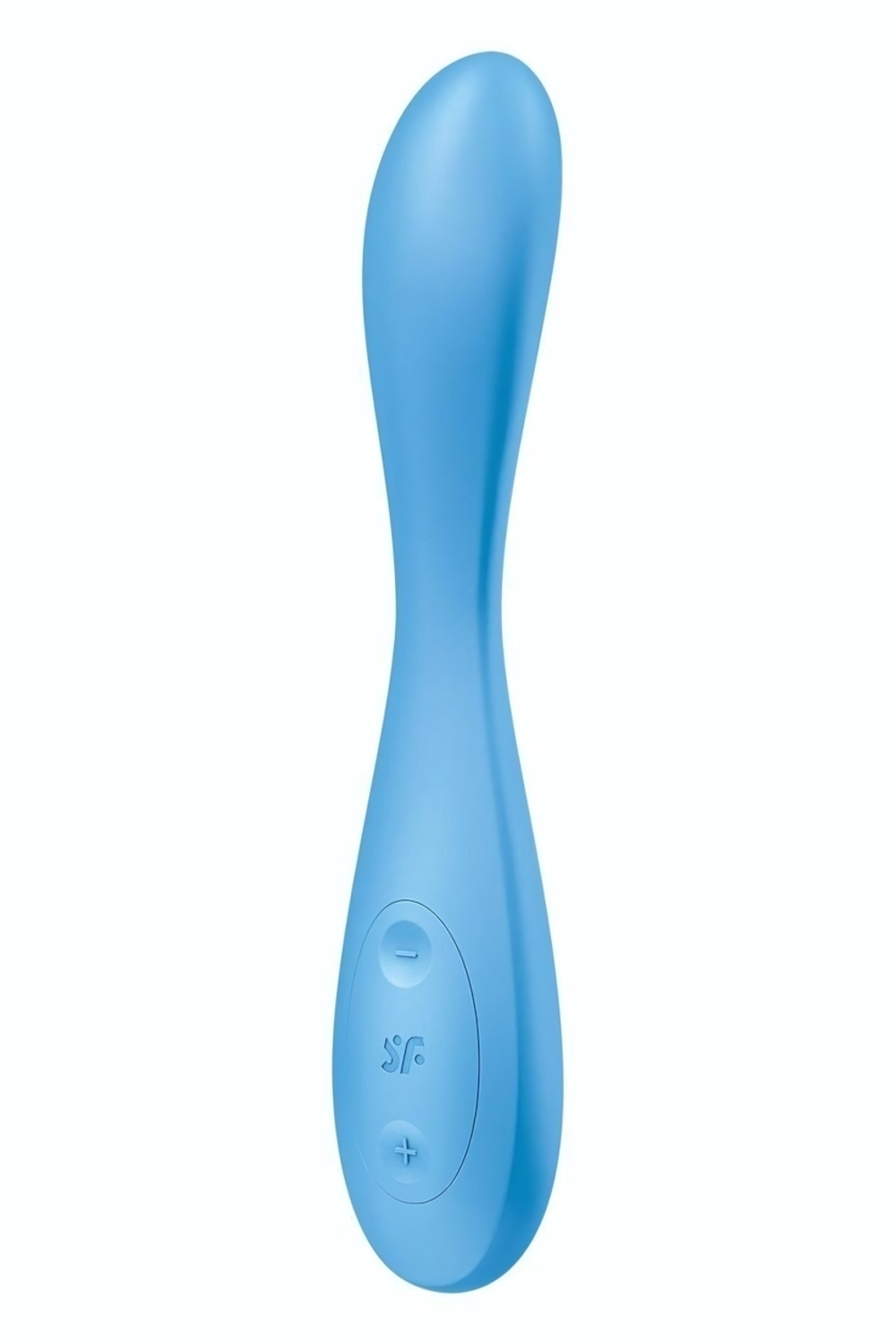 Голубой гибкий вибромассажер Satisfyer G-Spot Flex 4+ - 19 см. (Цвет: голубой)