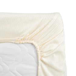 Комплект постельного белья в детскую кроватку из 3 предметов "Зайка с пуговкой"(пододеяльник, наволочка 40/60 см, простынь), бязь