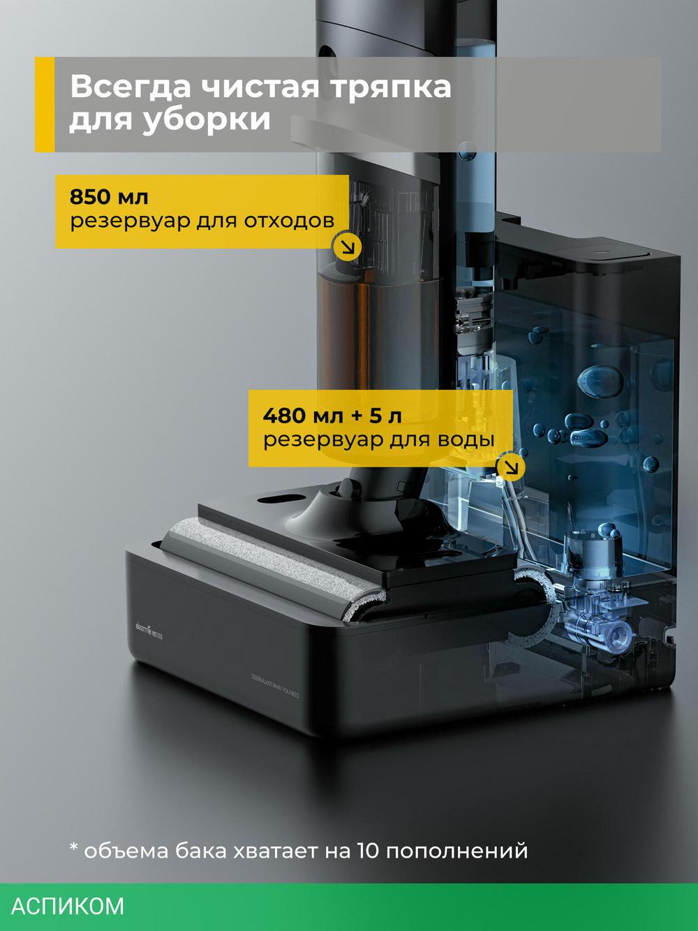 Пылесос Deerma DEM-VX900W серый