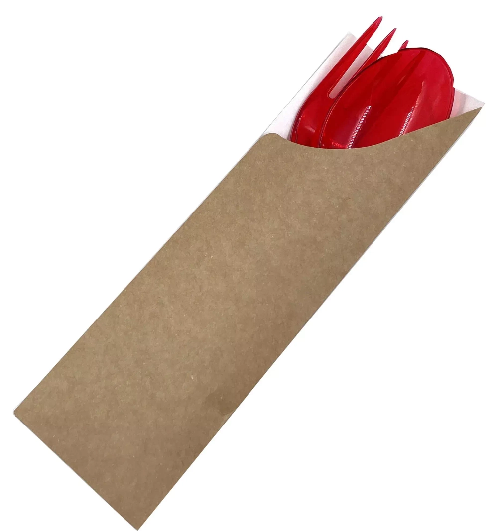 Упаковка ECO POCKET конверты для столовых приборов (2500шт/кор)Размер:180*60 мм