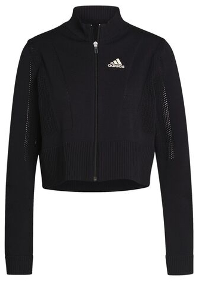 Женская Кофта теннисная Adidas Primeblue Primeknit Jacket W - black