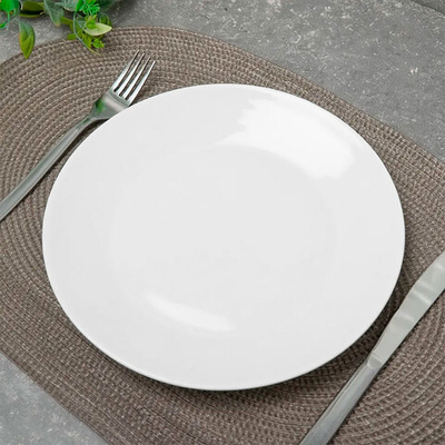 Тарелка плоская 17,7см White, стеклокерамика, Jewel