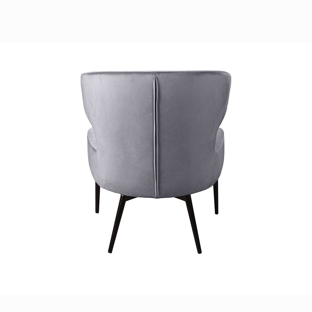 Кресло Richard ромб, бархат серый 27