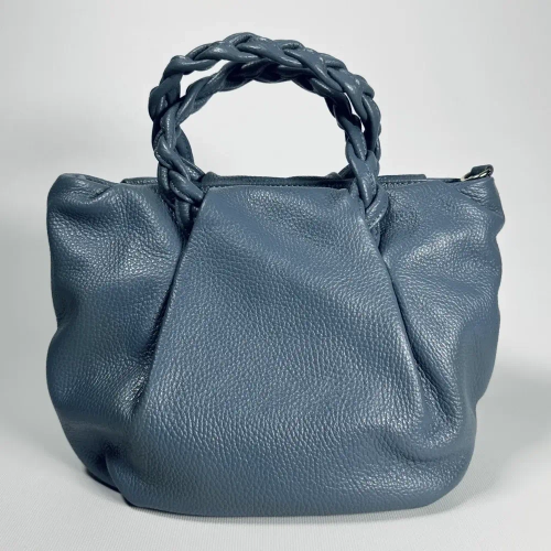 Женская серо-голубая сумка Penna Codino