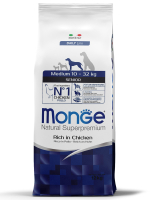 Сухой корм Monge Dog Daily Line Medium для пожилых собак средних пород, из курицы 12 кг