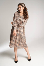 51417 Платье женское (песочный принт)