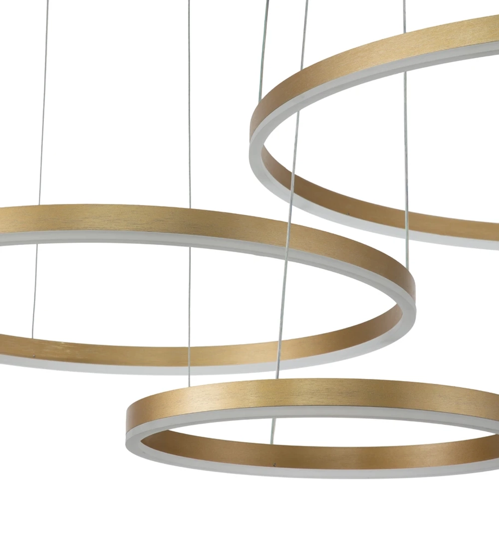 Подвесная люстра Indigo GALASS 14001/3P Gold V000013L