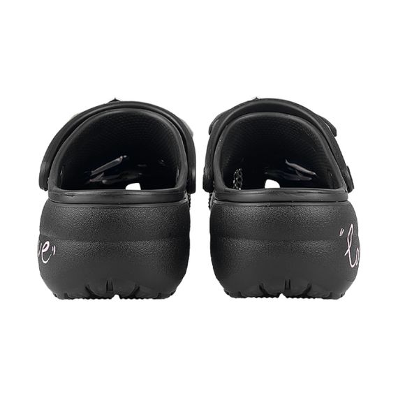 Crocs Classic Platform Clog 'Black Pink'