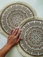 Салфетки на стол круглые