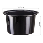 Кашпо Дюна 19,5л d340мм h385мм со вставкой, серый