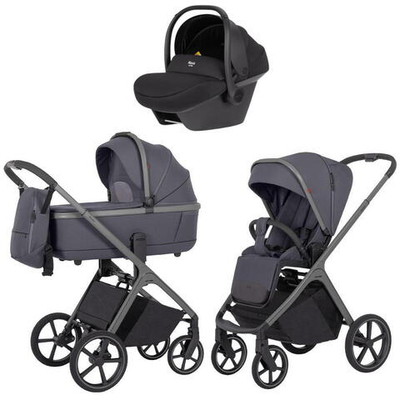 Коляска Carrello Vector CRL-6550 Nova DK791 Black Line 3 в 1 Landscape Grey