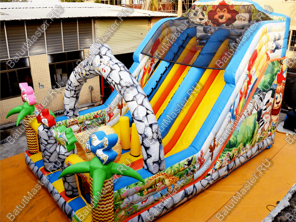 Коммерческий надувной батут "Солнечный остров" 7.5*5*5 м