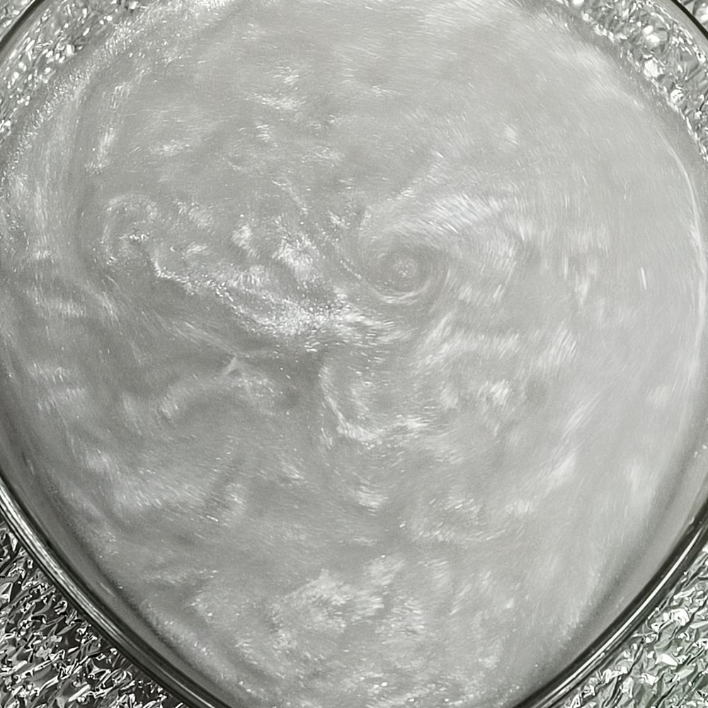 Пигмент 8736 - Серебреный жемчуг мерцающий блеск 200 - универсальный