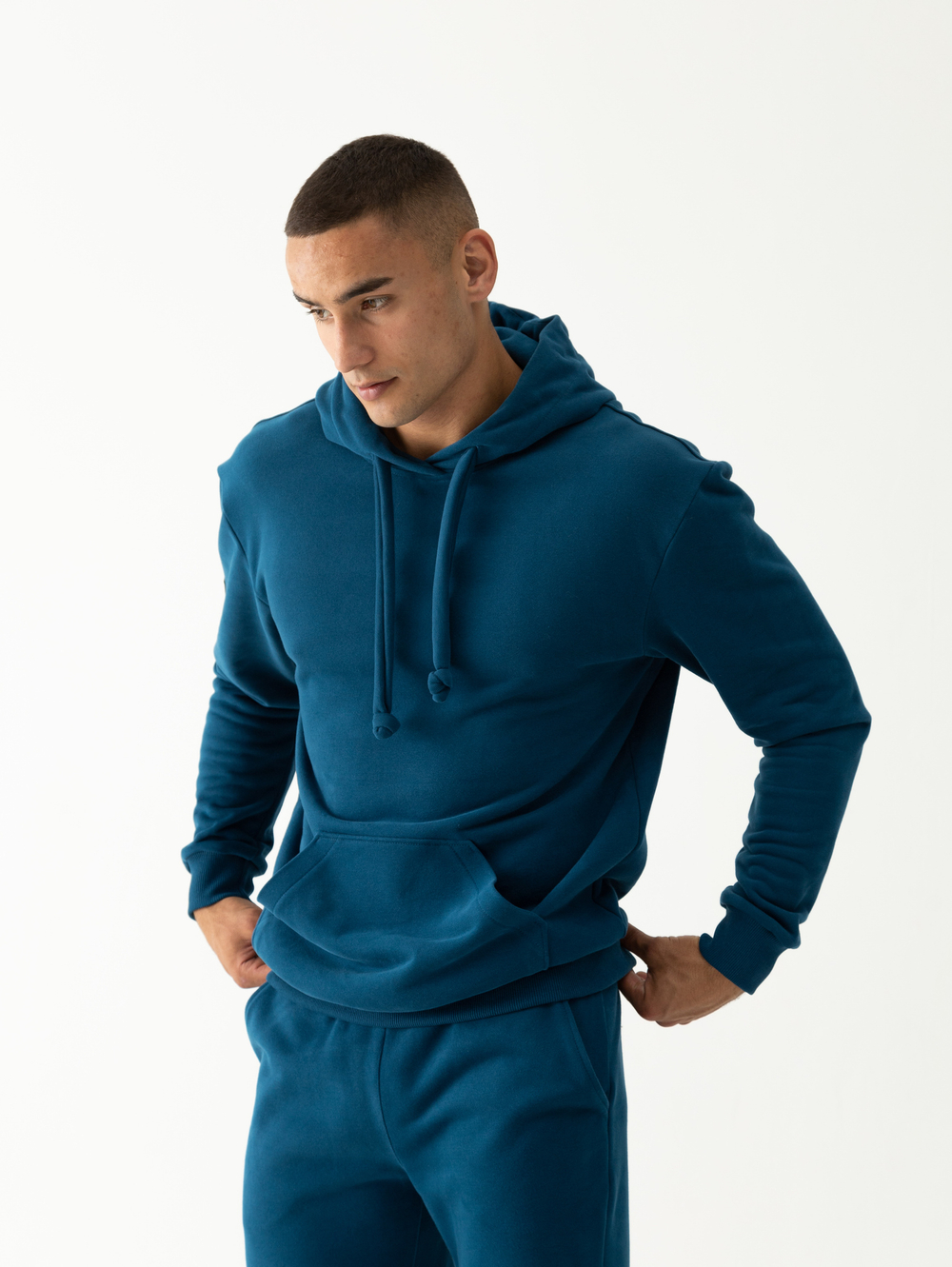 Костюм мужской спортивный (без начеса). Петроль