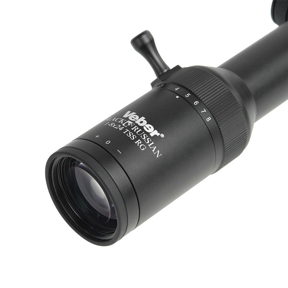 Оптический прицел Veber Black Russian 1-8x24 TSS RG ( Сетка FireDot 4 / с подсветкой )