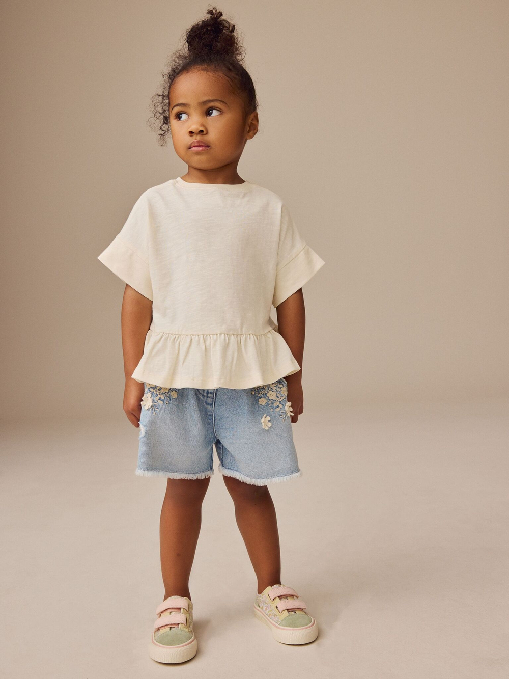 Футболка для девочки Next E51-285, Молочный