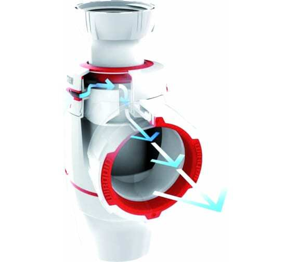 СИФОН ГОФРИРОВАННЫЙ 40*40/50ММ L-800ММ WIRQUIN NEO 03802