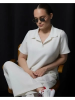 Футболка поло из вискозы праздничная