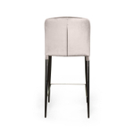 Стул полубарный Albert, бархат пепельно-бежевый 25 /опора конус