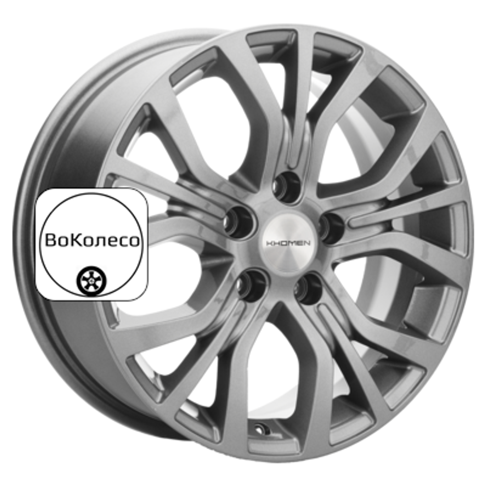 6,5x16/5x110 ET43 D65,1 KHW1608 (Opel Zafira) Gray Khomen Wheels