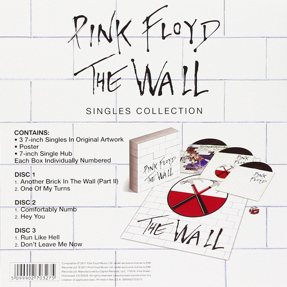 Pink Floyd / The Wall Singles Collection (3х7" Vinyl Single)