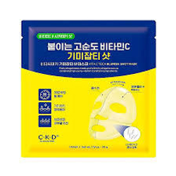 CKD Vita C Teca Blemish Shot Mask осветляющая гидрогелевая маска с витамином С