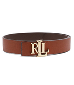 Двухсторонний кожаный Pasek LAUREN RALPH LAUREN - коричневый(412912040)