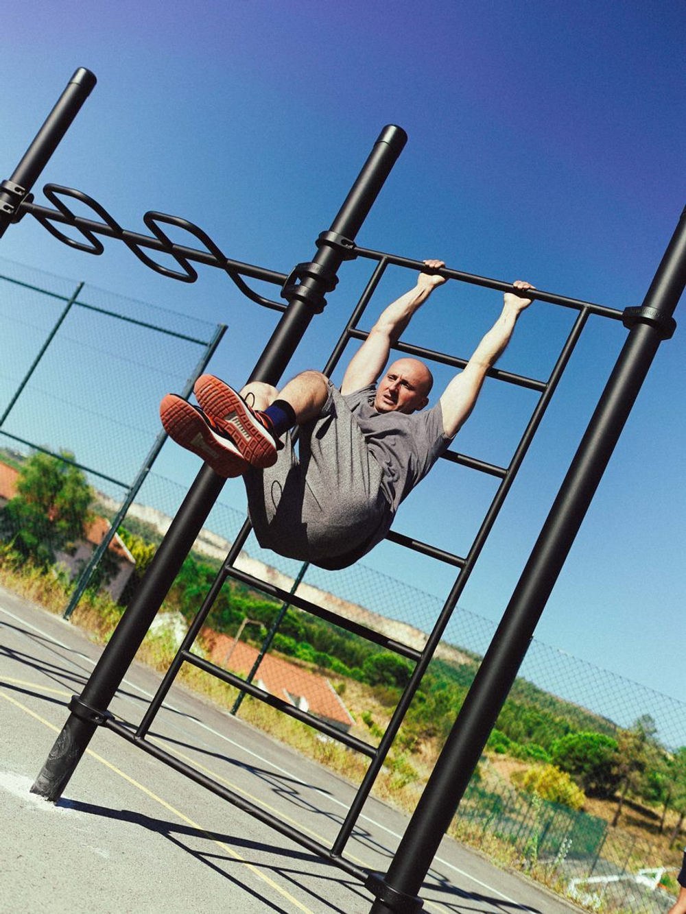 Воркаут-комплекс: 4 турника, рукоход-змеевик, шведская стенка и скалодром - Индига