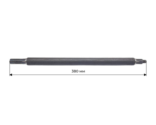 Вал средний привода правой трансмиссии роторной косилки от ремня КРФ-М1 L-380 мм