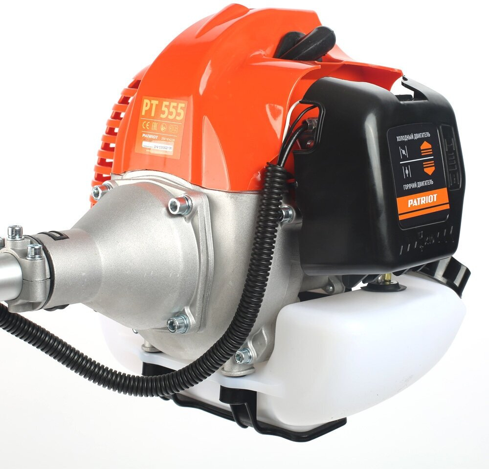 Мотокоса бенз PATRIOT PT 555 (1+1), 52сс, 3.0л.с, жест. вал, U-рук, катушка Comfort+3Т(250106230)