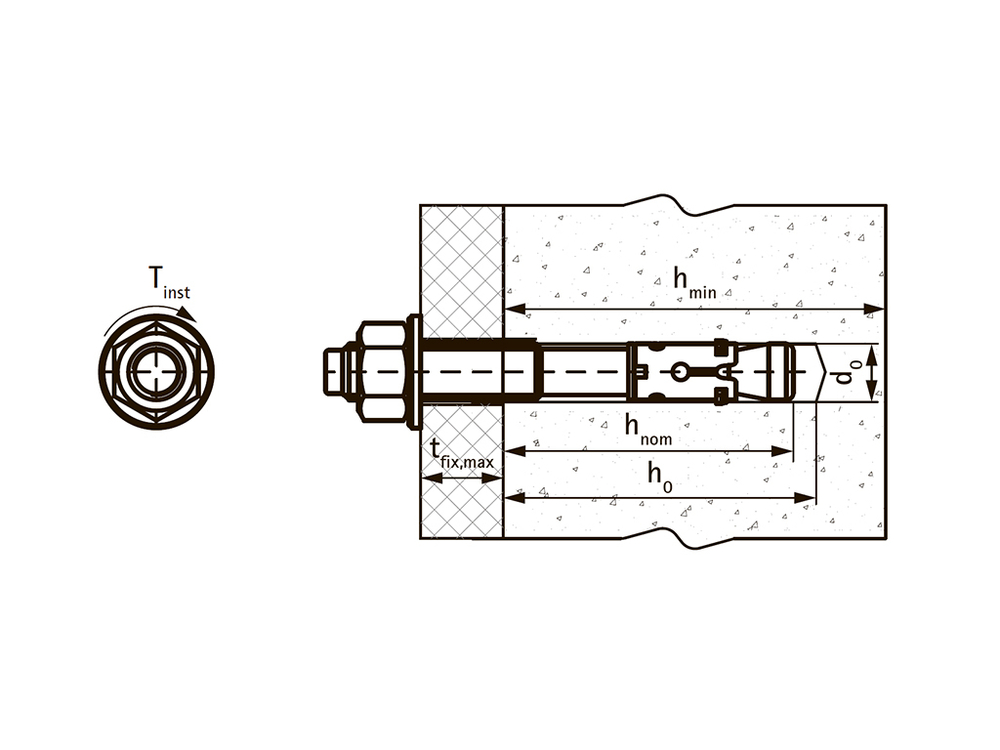 ТМС ТTB1 Клиновой анкер 10х120