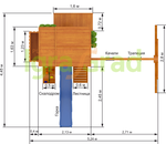 Детская площадка Клубный домик 3 Luxe мод.2