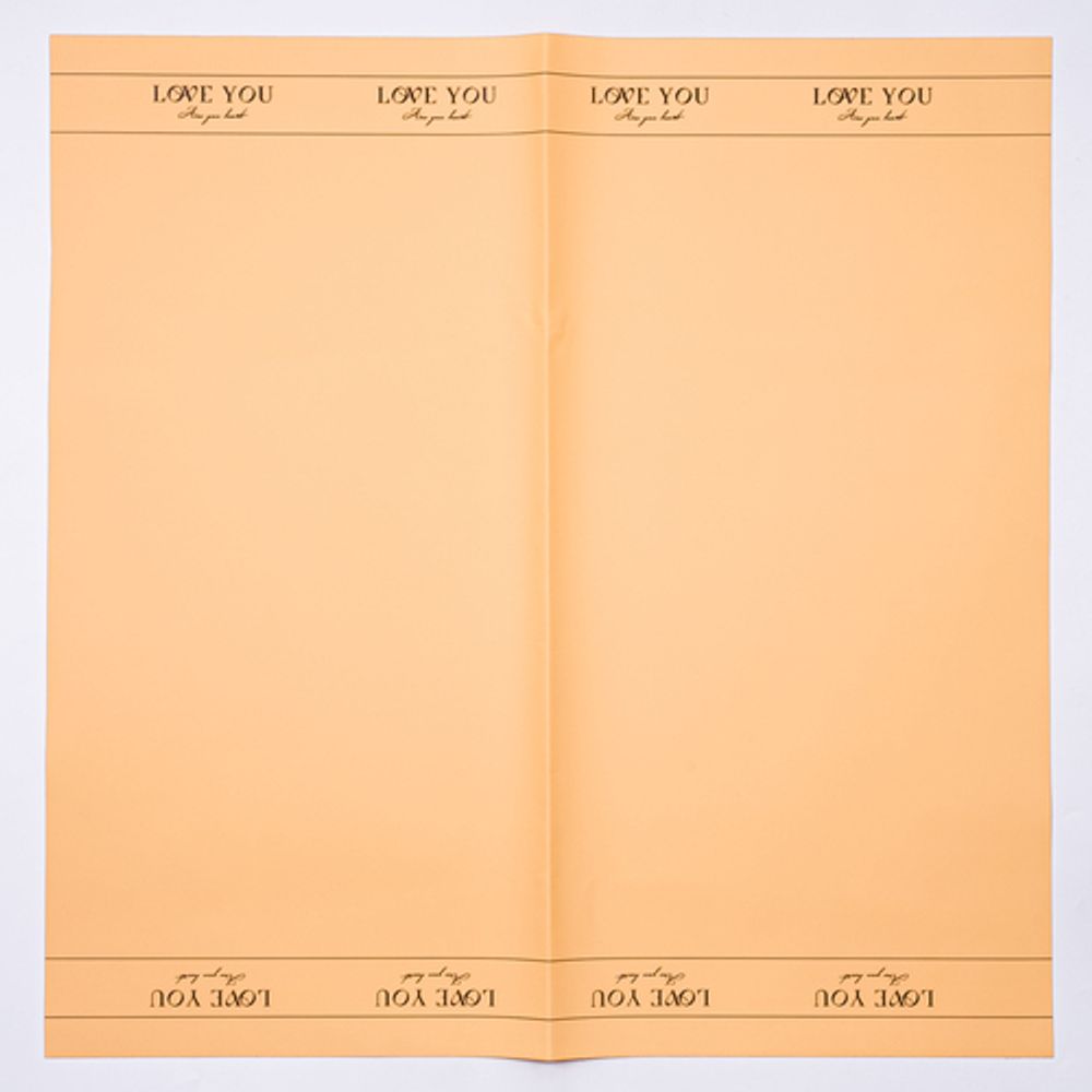 ЛИСТ матовый &quot;Любовь&quot; 57*57см/10шт ПЕРСИК