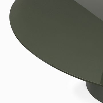Обеденный стол Olli диаметр 160 зелёный глянец