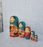 Матрешка "с курочкой" традиция 5мест