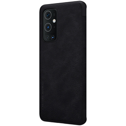 Кожаный чехол книжка Nillkin Qin Leather для OnePlus 9 Pro, черный цвет