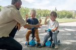 Самокат Globber Go Up Deluxe Play Lights светло-розовый