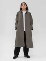 Плащ FOS Длинный Мужской Зеленый