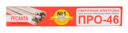 Сварочный электрод Ресанта ПРО-46, Ф2,5 Пачка 1кг