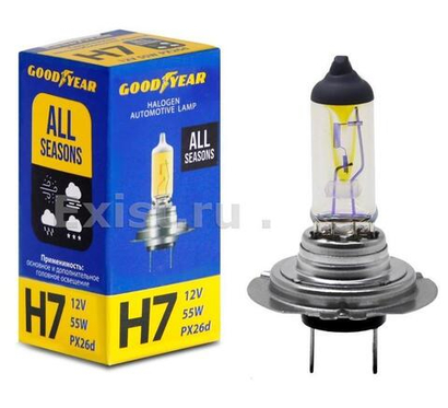 Автолампа 12V H7 55W Goodyear PX26d All seasons