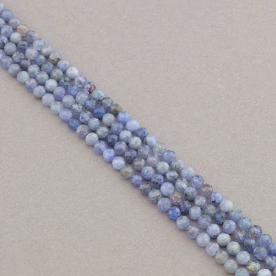 Нитка Иолит 39 см. 4 мм. (Без замка)